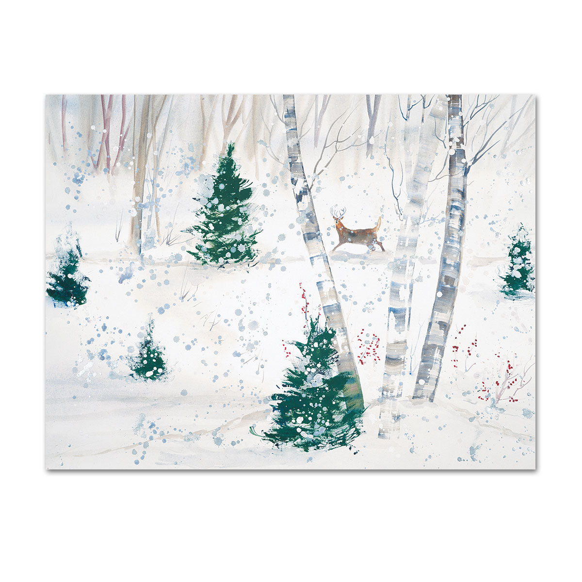 Deer In Snowy Forest Christmas Cards — Horse And Hound Gallery