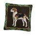 Foxhound Green Plaid Hooked Dog Pillow