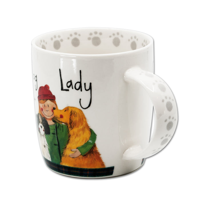 Crazy Dog Lady Mug by Alex Clark