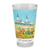 151st Kentucky Derby Art Pub Glass