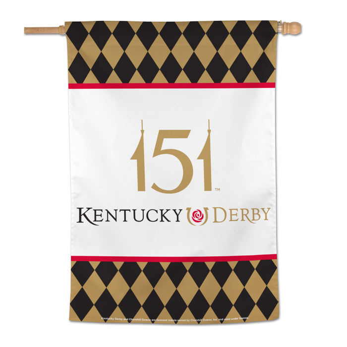 151st Kentucky Derby Vertical Flag 28" x 40"