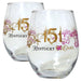 2025 Official 151st Kentucky Oaks Stemless Wine Glass - 2 Pack