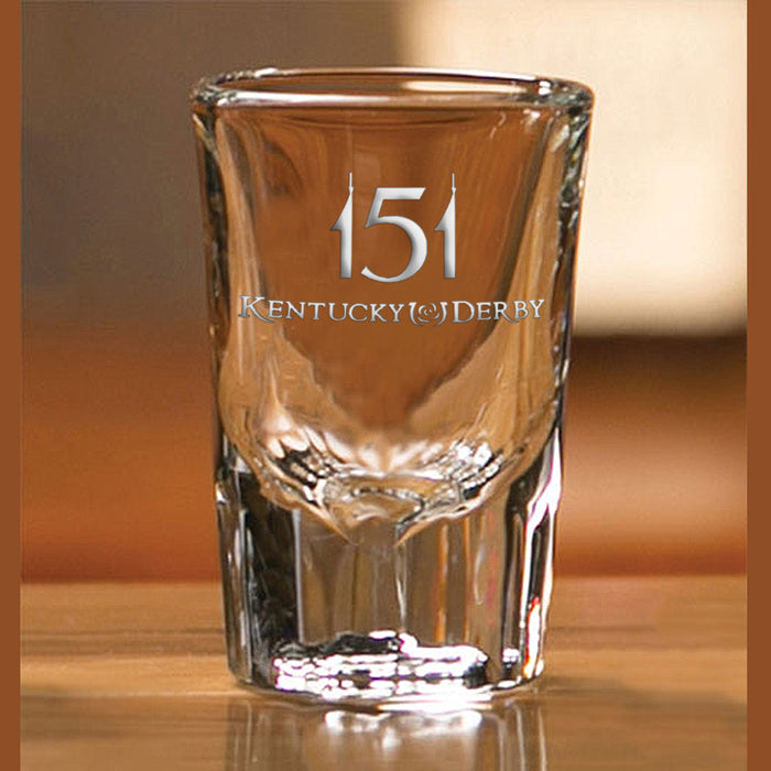 151st Kentucky Derby Etched Shot Glass