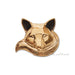 Fox Door Knocker - Brass Small