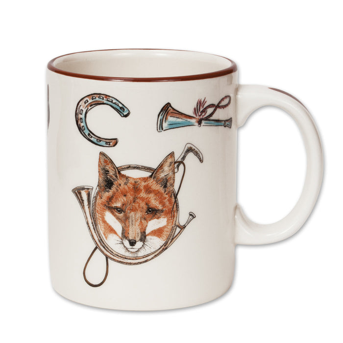 Fox & Horn Equestrian Mug