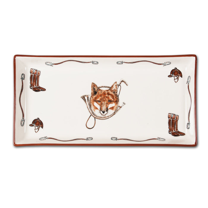 Fox & Horn Equestrian Tart Tray