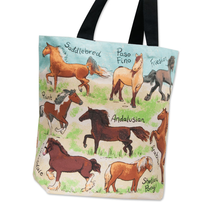 Horsing Around Cotton Tote