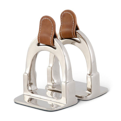 Stirrup Equestrian Bookends Leather Strap