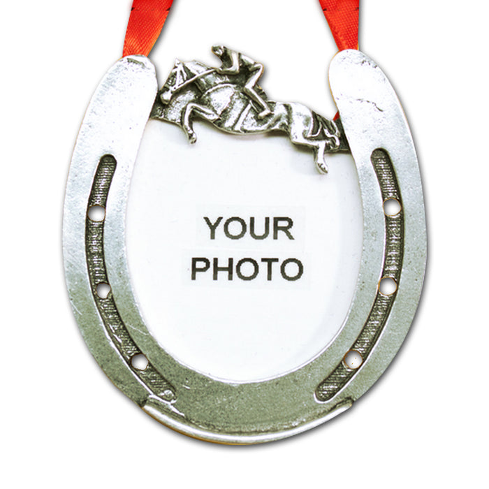 Equestrian Jumper Photo Pewter Ornament