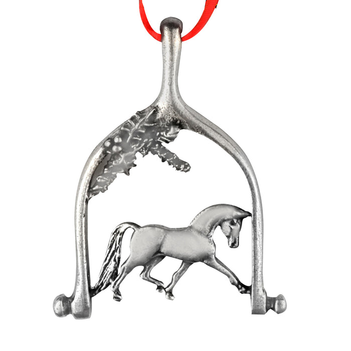 Extended Trot Dressage Pewter Ornament