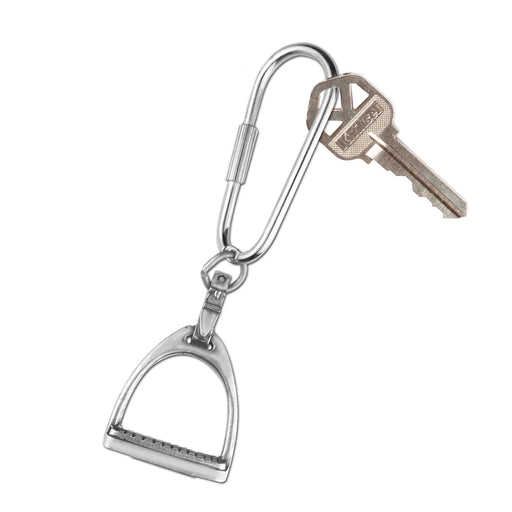 English Stirrup Pewter Key Chain