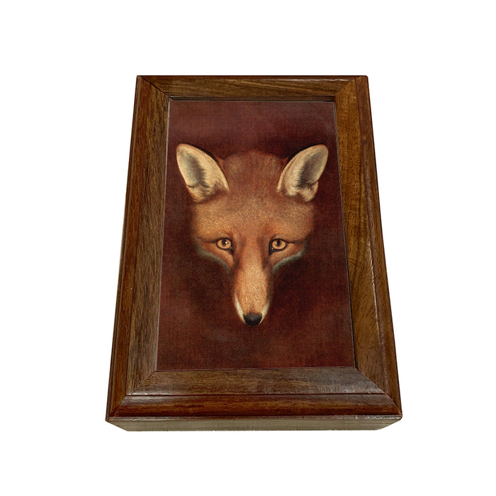 Sly Fox Portrait Hinged Wood Box