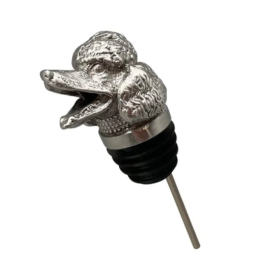 Poodle Pewter Wine Pourer