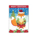 Merry Christmas Fox Garden Flag