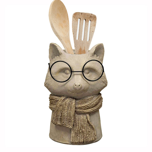 Reggie the Raccoon Vase - Utensil Pot