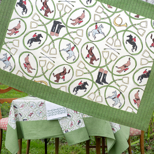 Horseshow Cotton Tablecloth 60" x 90"