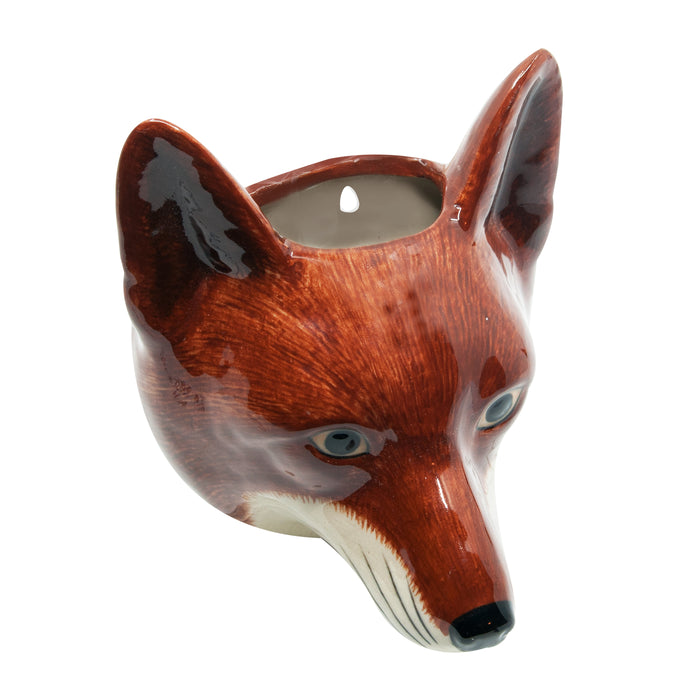 Sly Brother Fox Wall Vase