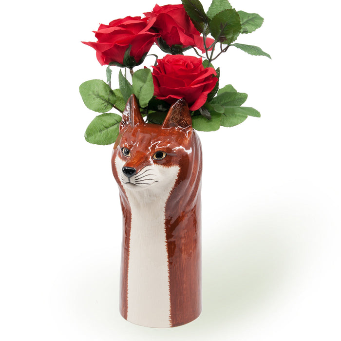 Sly Brother Fox Flower Vase