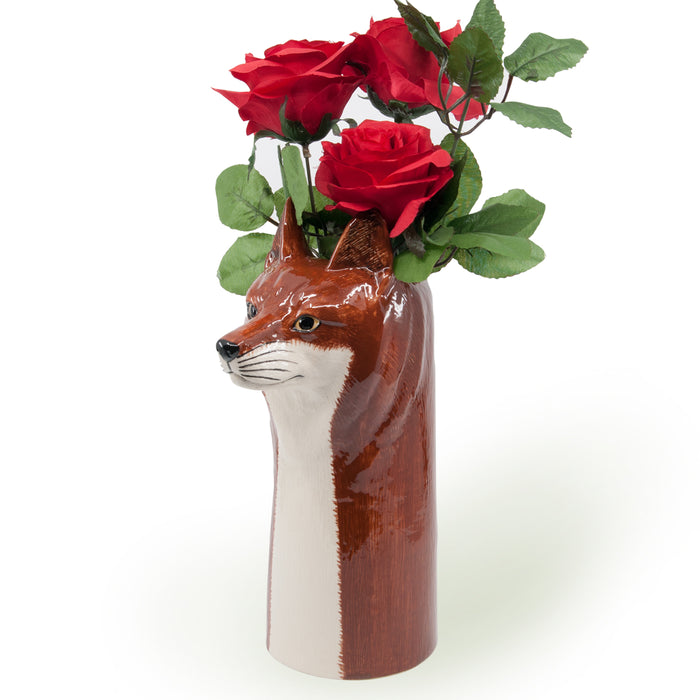 Sly Brother Fox Flower Vase