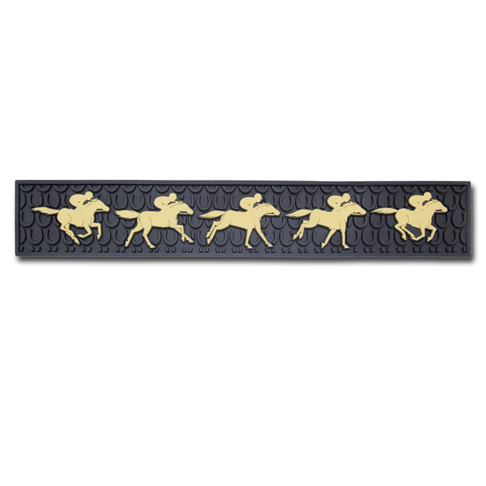 Down the Stretch Horseracing Bar Mat