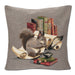 Literary Squirrel Tapestry Pillow