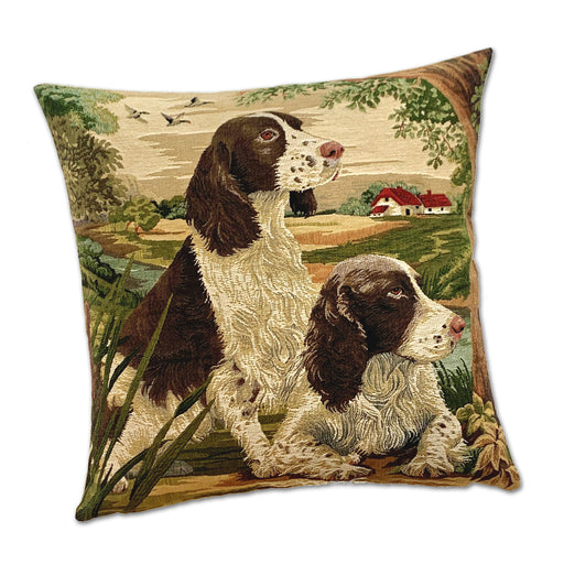 Country Springer Spaniels Tapestry Dog Pillow