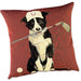 Border Collie Golfer Tapestry Dog Pillow