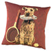 Terrier Tennis Ball Boy Tapestry Dog Pillow