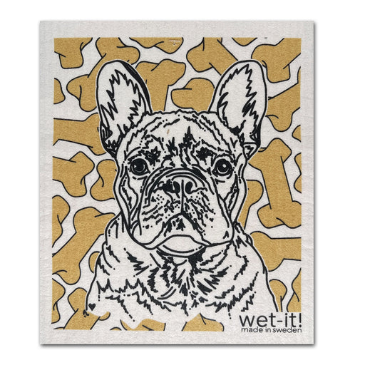 French Bulldog Swedish Dishcloth