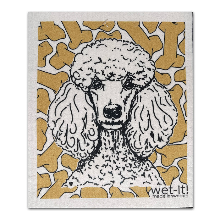 Poodle Swedish Dishcloth