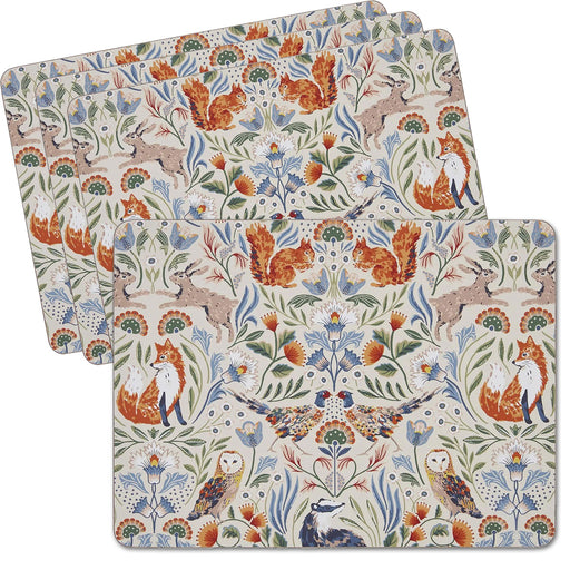 Blackthorn Woodland Animals Placemats - Set of 4