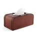 Equestrian Leather Tissue Box with Snaffle Bit