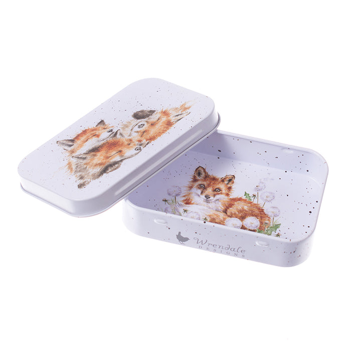 Fox Afternoon Nap Keepsake Tin by Wrendale