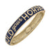 Hold Your Horses Enamel Hinged Bangle - Navy