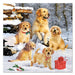 Goldens for Christmas Paper Luncheon Napkins