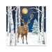 Midnight Moon Winter Stag Paper Beverage Napkins