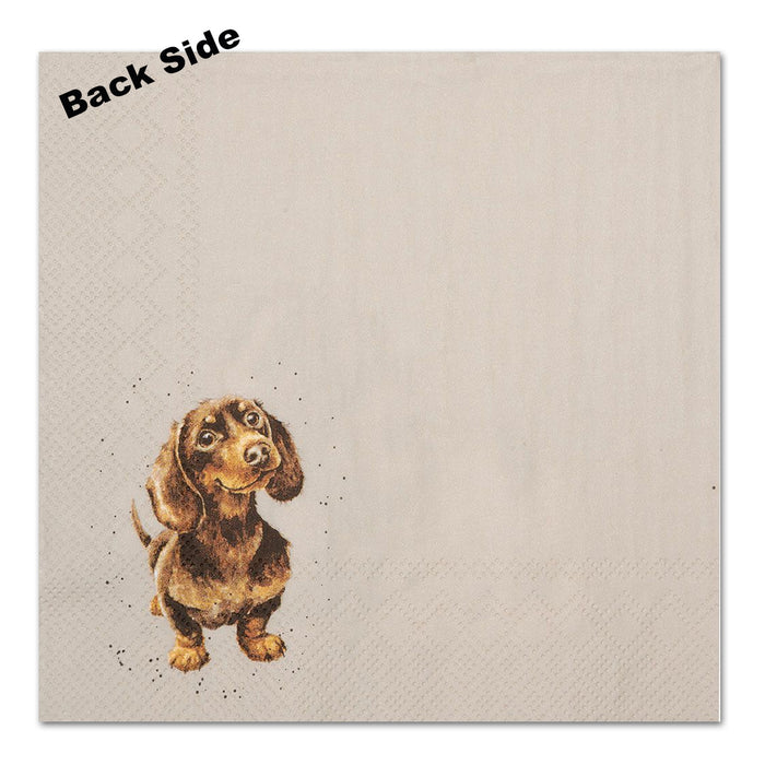 Snuggling Pups Dog Paper Luncheon Napkins by Wrendale