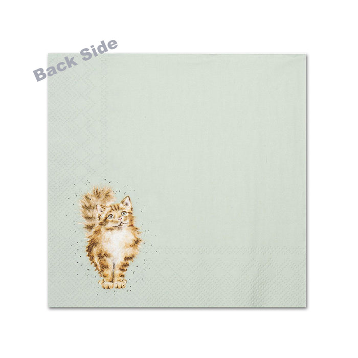 Feline Good Cat Paper Beverage Napkins by Wrendale