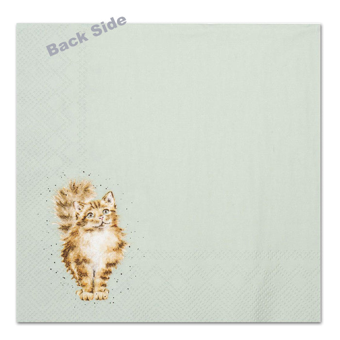 Feline Good Cat Paper Luncheon Napkins by Wrendale