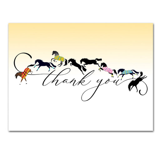 Equestrian Thank You Cards - Joyful Horses