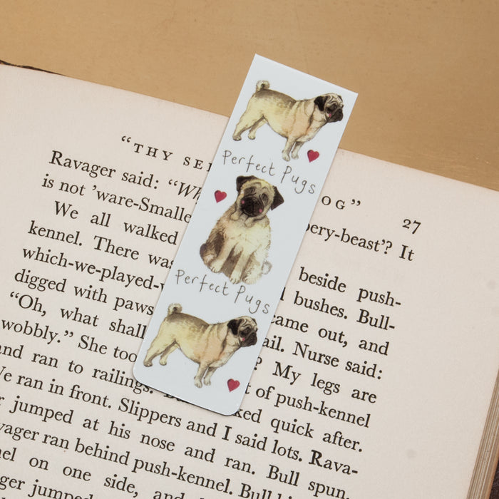 Perfect Pugs Magnetic Dog Bookmark