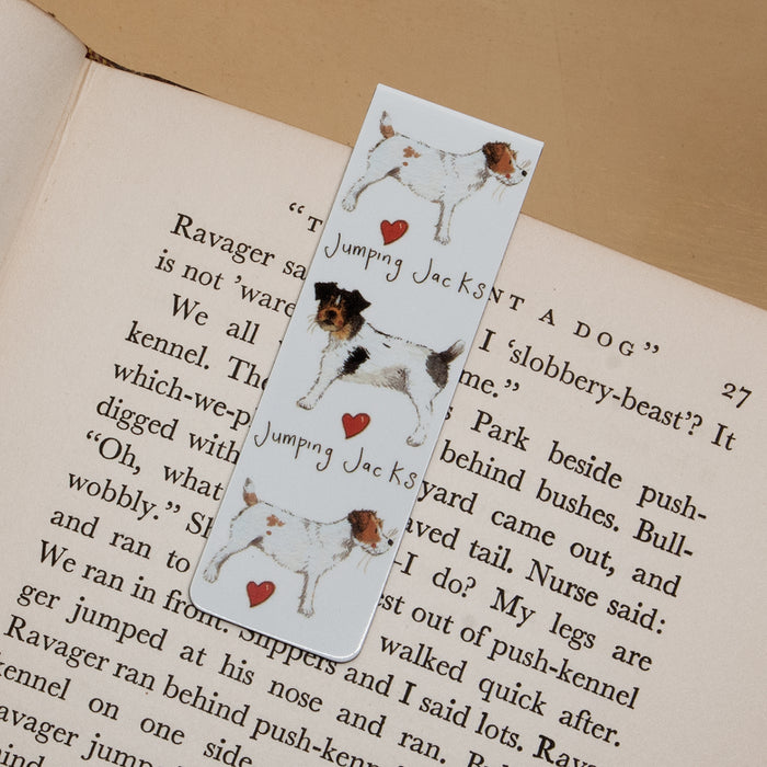 Jumping Jack Russells Magnetic Dog Bookmark