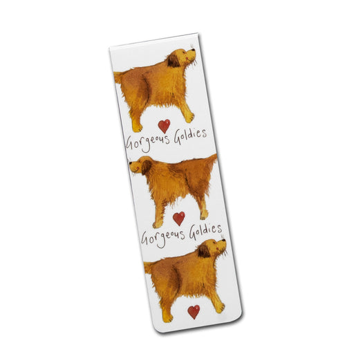 Gorgeous Goldies Magnetic Dog Bookmark