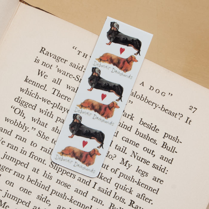 Debonair Dachshunds Magnetic Dog Bookmark