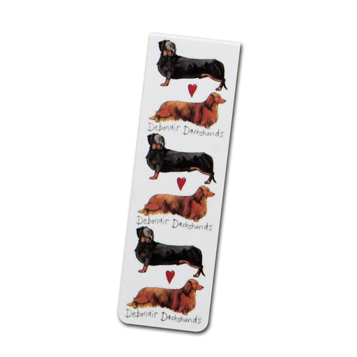 Debonair Dachshunds Magnetic Dog Bookmark