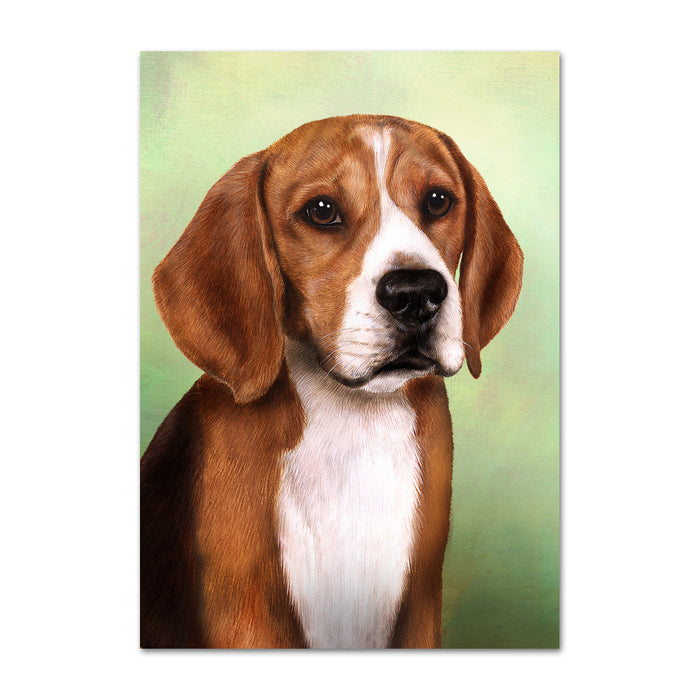 Beagle Dog Note Card by Tamara Burnett