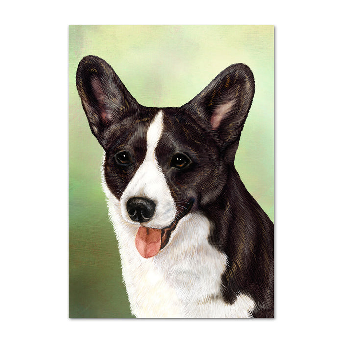 Cardigan Welsh Corgi Dog Note Card by Tamara Burnett