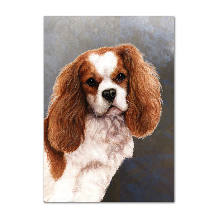 Cavalier King Charles Spaniel Dog Note Card by Tamara Burnett