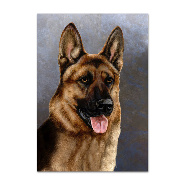 German Shepherd Dog Note Card by Tamara Burnett