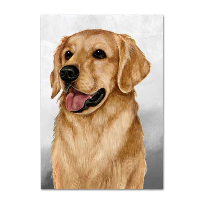 Golden Retriever Dog Note Card by Tamara Burnett